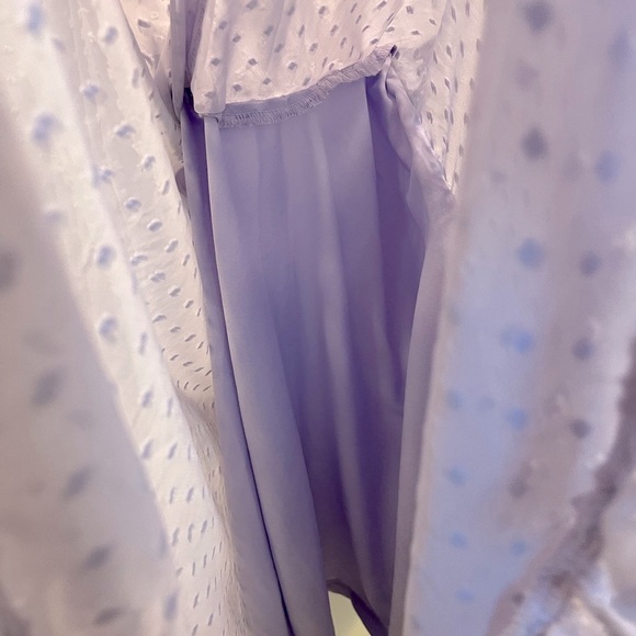 Plus Dobby Chiffon Wide Sleeve Dress - Picture 6 of 12